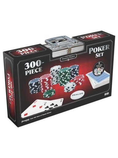 300 Detaliu Pokerio Rinkinys