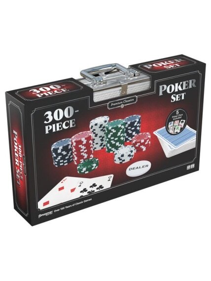 300 Detaliu Pokerio Rinkinys
