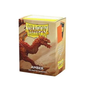 Dragon Shield Standard Matte Sleeves – Amber (100 Sleeves)