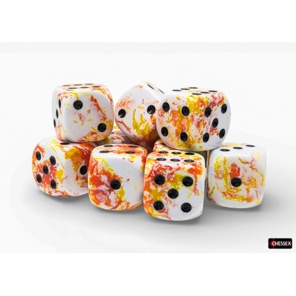 Brush™ Sunrise™/black 16mm Dice Block™ Brush™ Sunrise™/black 16mm Dice Block™