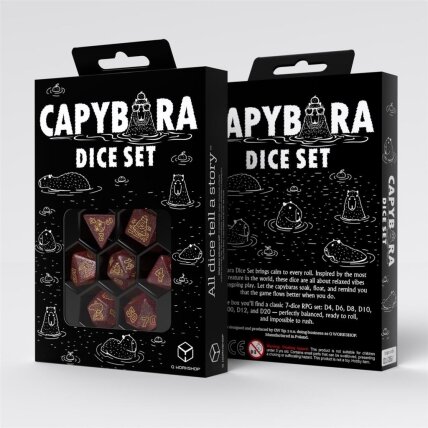 Capybara Dice Set: Chillo Capybara Dice Set: Chillo