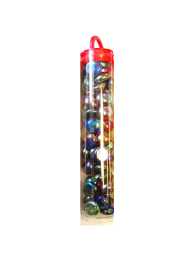 Chessex Assorted Iridized Gaming Glass Stones in Tube (40) Chessex Assorted Iridized Gaming Glass Stones in Tube (40)