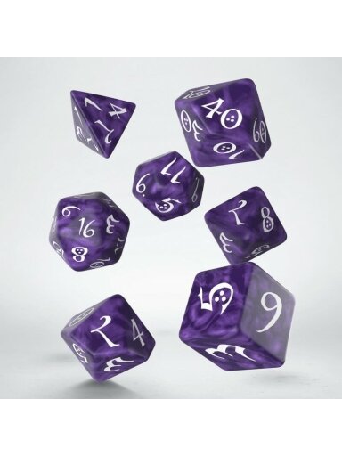 Classic RPG Lavender & White Dice Set (7) (Kauliukai)