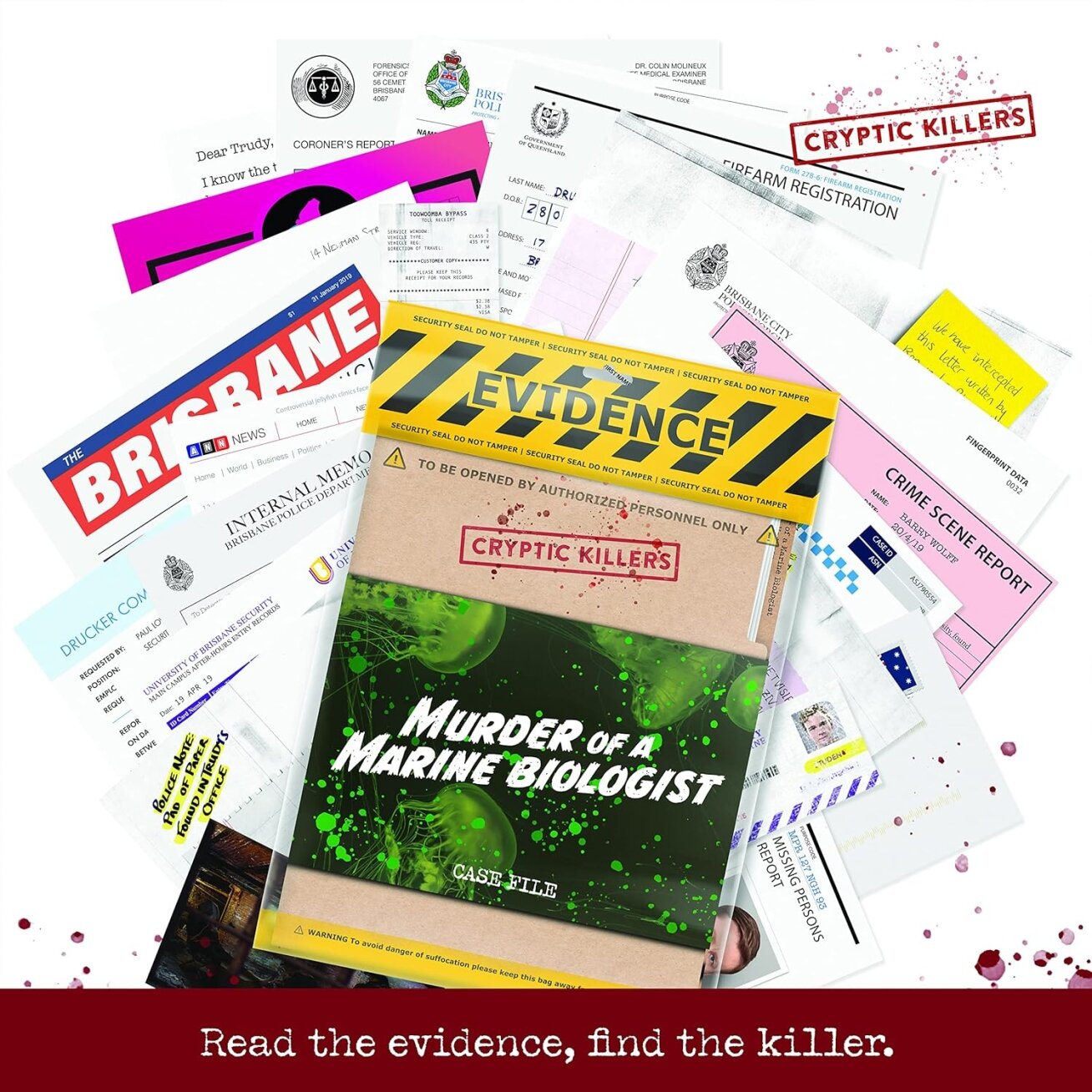 Cryptic Killers Murder of a Marine Biologist - EN - Board game Cryptic Killers Murder of a Marine Biologist - EN - Board game