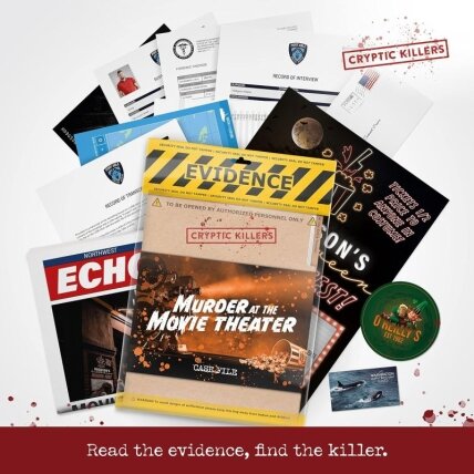 Cryptic Killers - Murder at the Movie Theater game 1 Cryptic Killers - Murder at the Movie Theater game 1