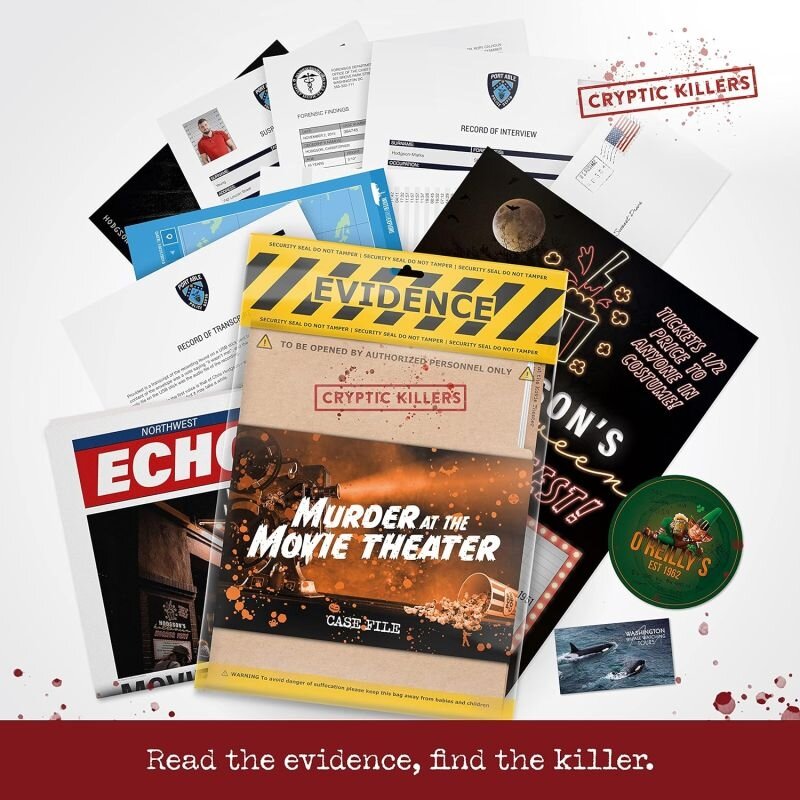 Cryptic Killers - Murder at the Movie Theater game 1 Cryptic Killers - Murder at the Movie Theater game 1