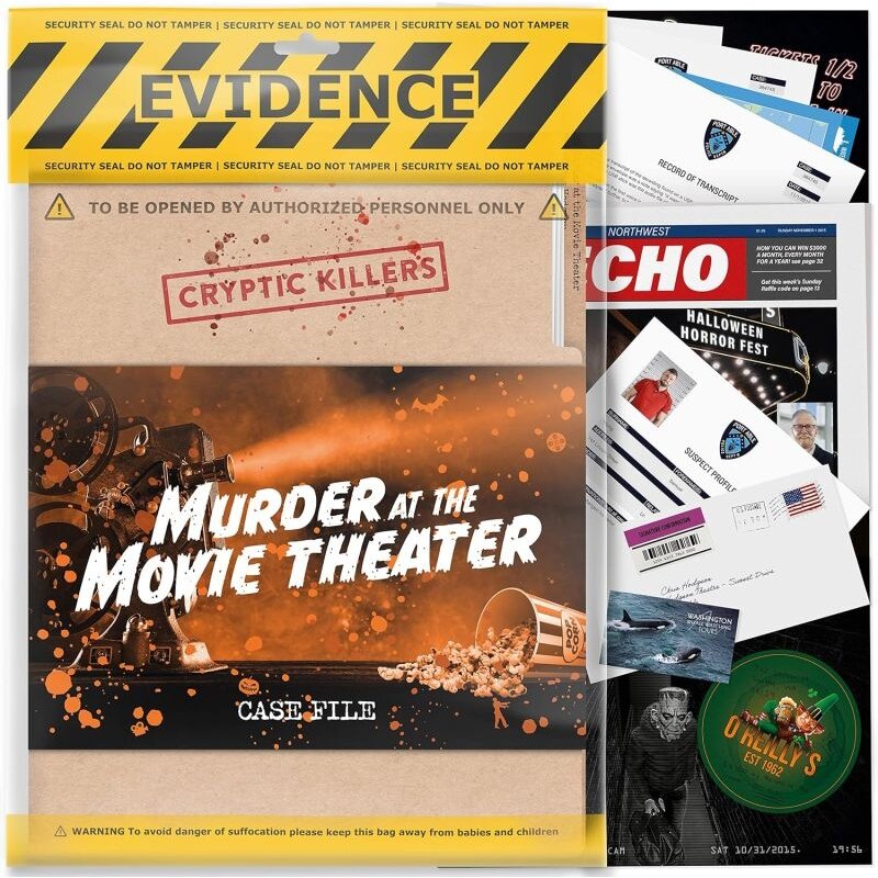 Cryptic Killers - Murder at the Movie Theater game Cryptic Killers - Murder at the Movie Theater game