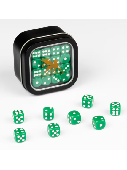 D6 Series 12mm Opaque Green (32) - kauliukų rinkinys D6 Series 12mm Opaque Green (32) - kauliukų rinkinys