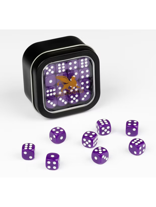 D6 Series 12mm Opaque Purple (32) - kauliukų rinkinys D6 Series 12mm Opaque Purple (32) - kauliukų rinkinys