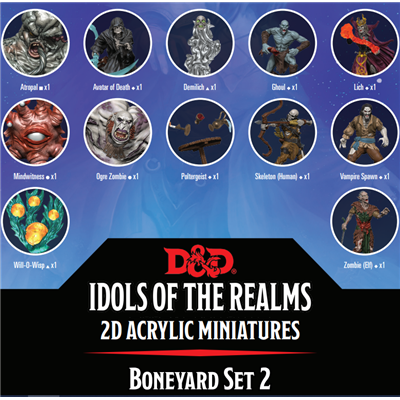 D&D Idols of the Realms: Boneyard: 2D Set 2 D&D Idols of the Realms: Boneyard: 2D Set 2