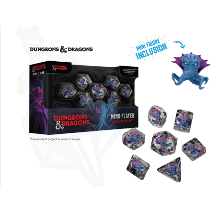 D&D Monsters Resin Inclusion Dice Set Mind Flayer D&D Monsters Resin Inclusion Dice Set Mind Flayer