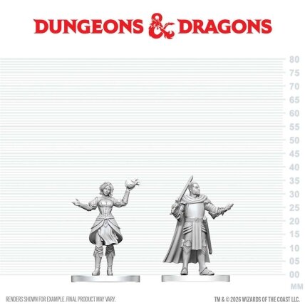 D&D Nolzur's Marvelous Miniatures: Knight & Mage Apprentice D&D Nolzur's Marvelous Miniatures: Knight & Mage Apprentice