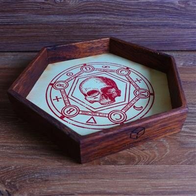 Dice Macabre Wooden Dice Tray Dice Macabre Wooden Dice Tray
