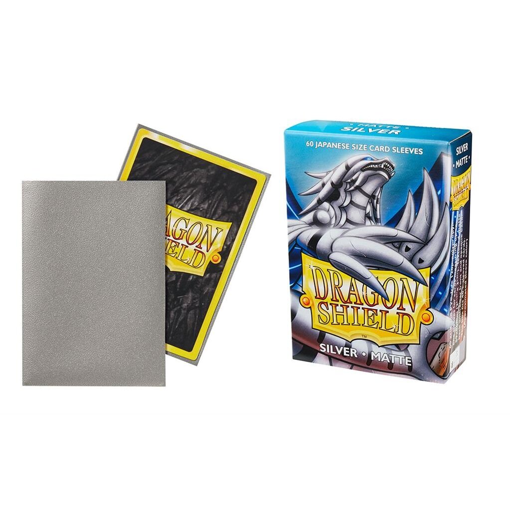 Dragon Shield Small Sleeves - Japanese Matte Silver (60 Sleeves) Dragon Shield Small Sleeves - Japanese Matte Silver (60 Sleeves)
