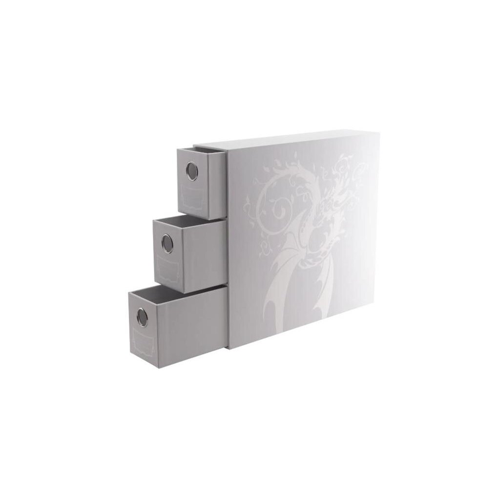 Dragon Shield Storage - Card Drawers Fortress - Vertical - 3 XL - White Dragon Shield Storage - Card Drawers Fortress - Vertical - 3 XL - White