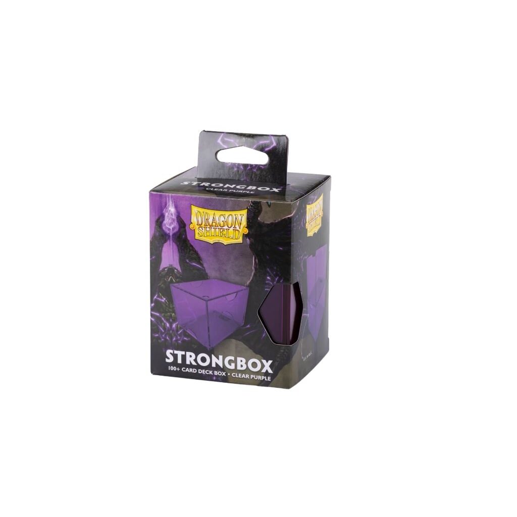 Dragon Shield Strongbox Box - Clear Purple Dragon Shield Strongbox Box - Clear Purple