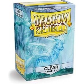 Dragon Shield Standard Sleeves - Matte Clear (100 sleeves) Dragon Shield Standard Sleeves - Matte Clear (100 sleeves)