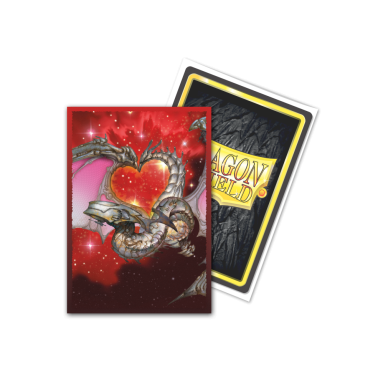 Dragon Shield Brushed Art Japanese size Sleeves - Valentine Dragon 2022 (60 Sleeves)