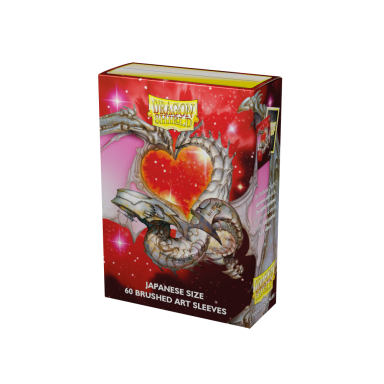 Dragon Shield Brushed Art Japanese size Sleeves - Valentine Dragon 2022 (60 Sleeves)