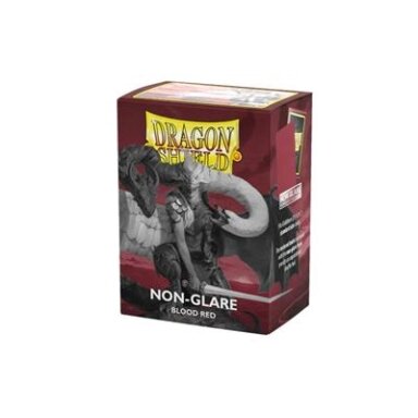 Dragon Shield Matte Non-Glare Sleeves - Blood Red (100 Sleeves)