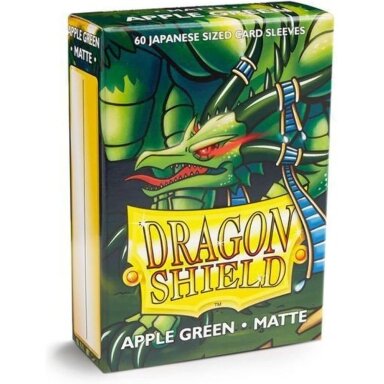 Dragon Shield Small Sleeves - Japanese Matte Apple Green (60 Įmaučių)
