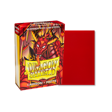 Dragon Shield Small Sleeves - Japanese Matte Crimson (60 sleeves)