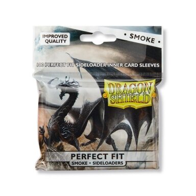 Dragon Shield Standard Perfect Fit Sideloader - Clear/Smoke (100 rounds)
