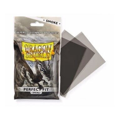 Dragon Shield Standard Perfect Fit Sleeves - Clear/Smoke (100 sleeves)