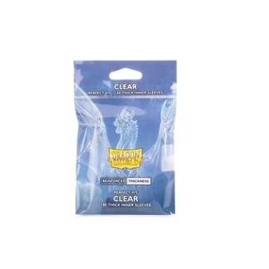Dragon Shield Standard size Perfect fit - Inner Sleeves - Thick Inner Clear (100 Sleeves)
