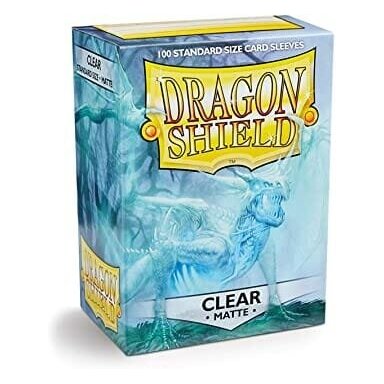 Dragon Shield Standard Sleeves - Matte Clear (100 sleeves)