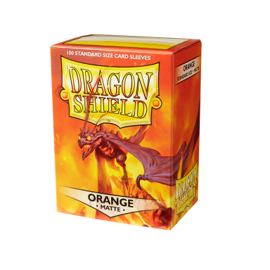 Dragon Shield Standard Sleeves - Matte Orange (100 Sleeves)