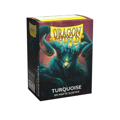Dragon Shield Standard Sleeves - Matte Turquoise 'Atebeck' (100 Sleeves)