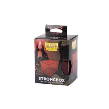 Dragon Shield Strongbox Box - Clear Red