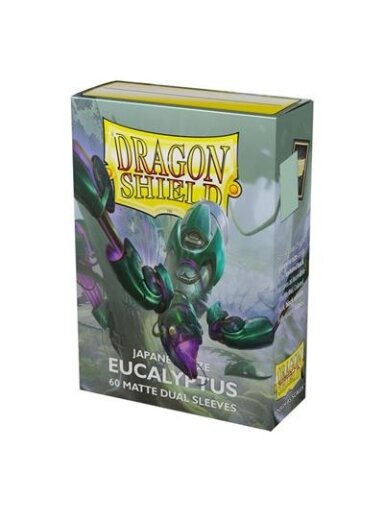 Dragon Shield Japanese size Dual Matte Sleeves - Eucalyptus 'Lehel' (60 įmaučių)