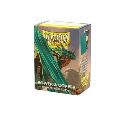 Dragon Shield Sleeves - Standard size - Matte Dual - Power & Copper (100 Sleeves) Dragon Shield Sleeves - Standard size - Matte Dual - Power & Copper (100 Sleeves)