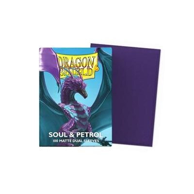 Dragon Shield Sleeves - Standard size - Matte Dual - Soul & Petrol (100 Sleeves) Dragon Shield Sleeves - Standard size - Matte Dual - Soul & Petrol (100 Sleeves)