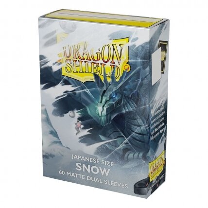 Dragon Shield Japanese size Dual Matte Sleeves - Snow 'Nirin' (60 Sleeves) Dragon Shield Japanese size Dual Matte Sleeves - Snow 'Nirin' (60 Sleeves)