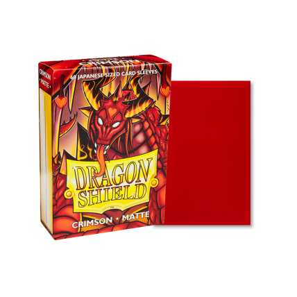 Dragon Shield Small Sleeves - Japanese Matte Crimson (60 sleeves) Dragon Shield Small Sleeves - Japanese Matte Crimson (60 sleeves)