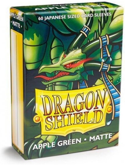 Dragon Shield Small Sleeves - Japanese Matte Apple Green (60 Įmaučių) Dragon Shield Small Sleeves - Japanese Matte Apple Green (60 Įmaučių)