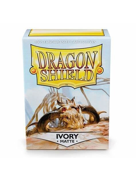 Dragon Shield Standard Sleeves - Matte Ivory (100 įmaučių) Dragon Shield Standard Sleeves - Matte Ivory (100 įmaučių)