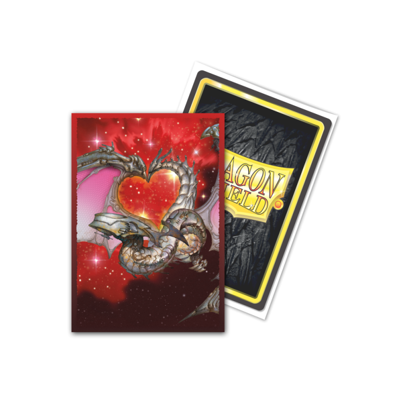 Dragon Shield Brushed Art Japanese size Sleeves - Valentine Dragon 2022 (60 Sleeves) 1
