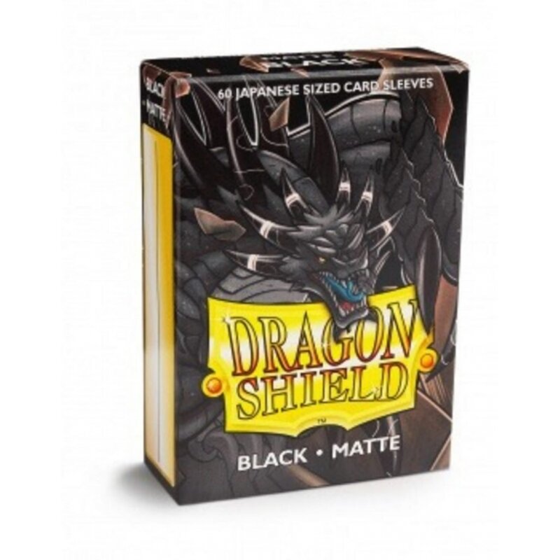 Dragon Shield Small Sleeves - Japanese Matte Black (60 sleeves) Dragon Shield Small Sleeves - Japanese Matte Black (60 sleeves)
