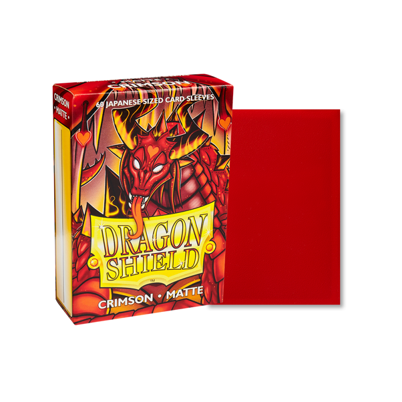 Dragon Shield Small Sleeves - Japanese Matte Crimson (60 sleeves) Dragon Shield Small Sleeves - Japanese Matte Crimson (60 sleeves)
