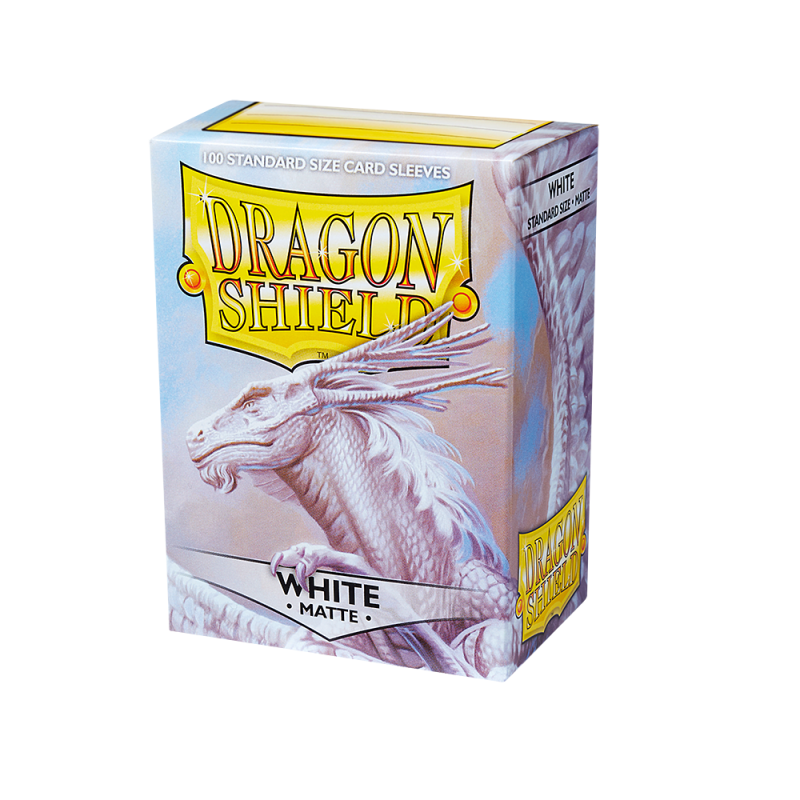 Dragon Shield Standard Sleeves - Matte White (100 Sleeves)