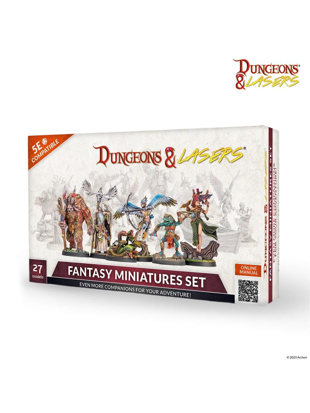 Dungeons & Lasers Fantasy Miniatures Set -miniatiūrų rinkinys