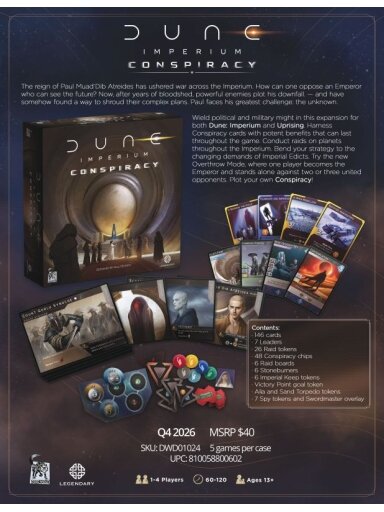 Dune Imperium Conspiracy papildymas Dune Imperium Conspiracy papildymas