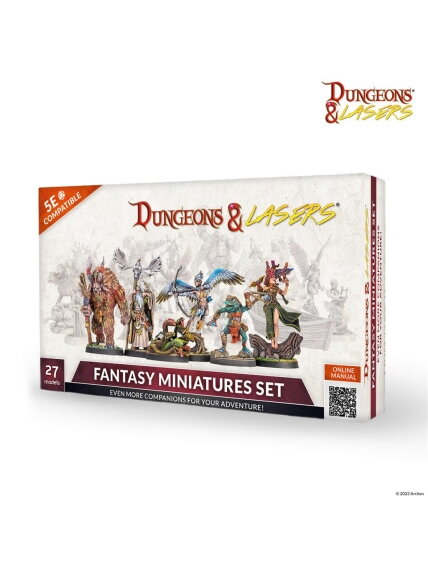 Dungeons & Lasers Fantasy Miniatures Set -miniatiūrų rinkinys Dungeons & Lasers Fantasy Miniatures Set -miniatiūrų rinkinys