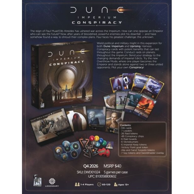 Dune Imperium Conspiracy expansion 1 Dune Imperium Conspiracy expansion 1