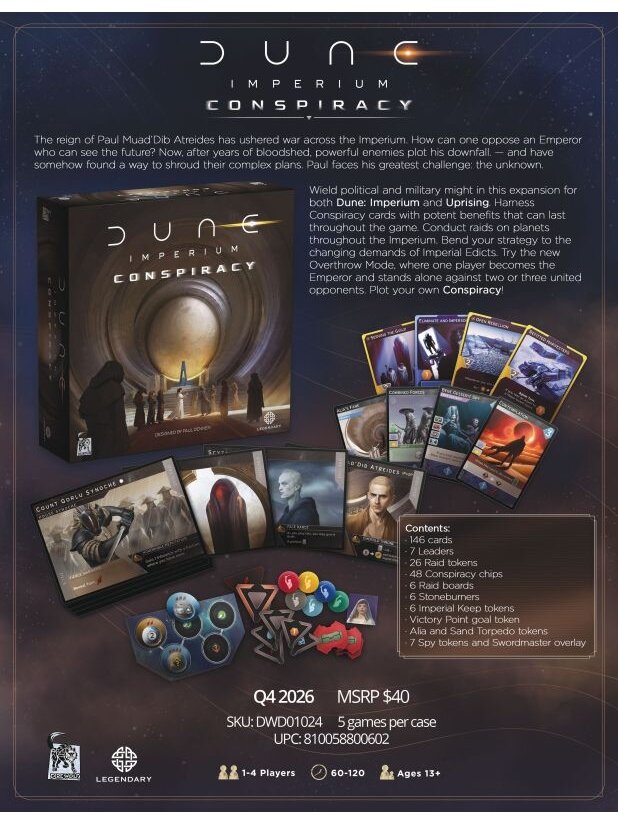 Dune Imperium Conspiracy papildymas 1
