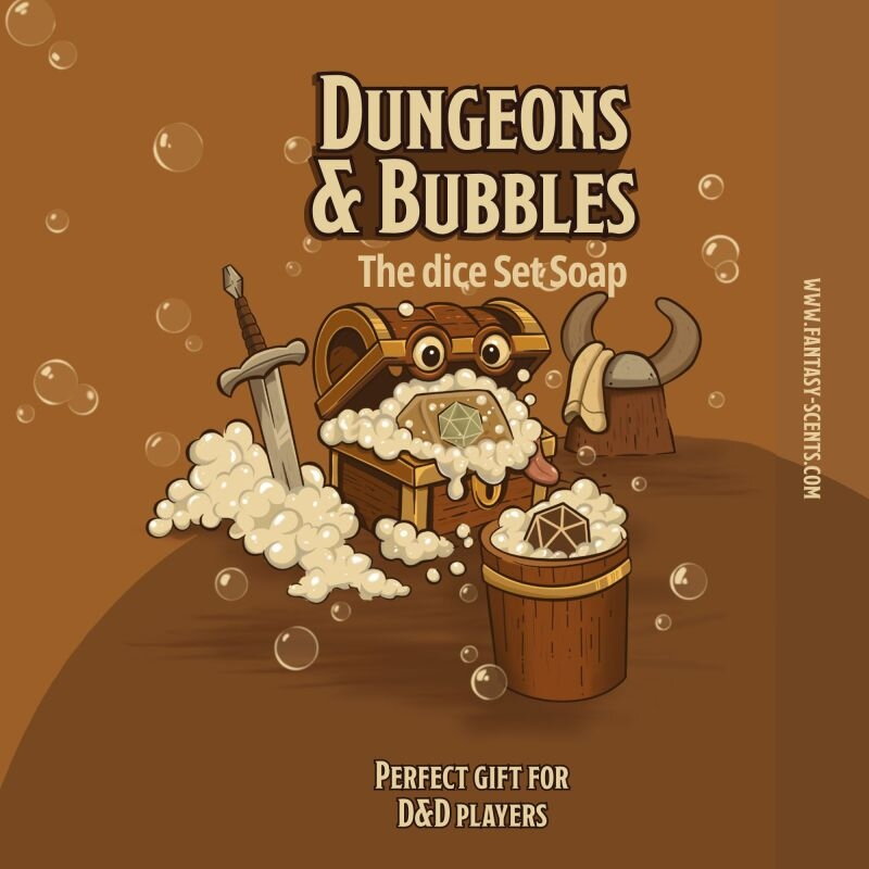 Dungeons and Bubbles Dice Set Soap Fantasy Scents Dungeons and Bubbles Dice Set Soap Fantasy Scents